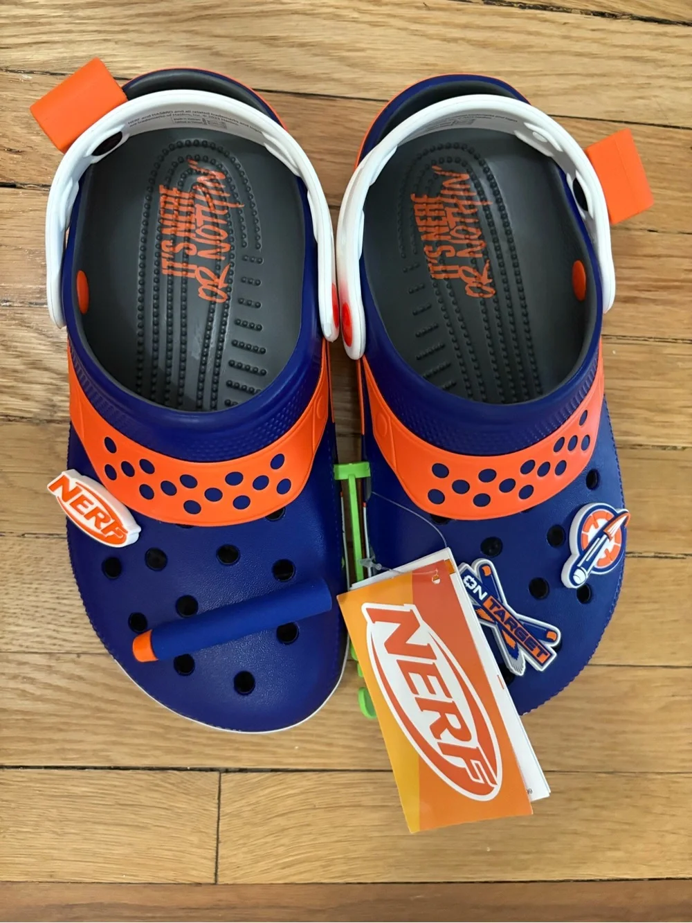 NERF Crocs in Blue and Orange (IT’S NERF OR NOTHIN’ )